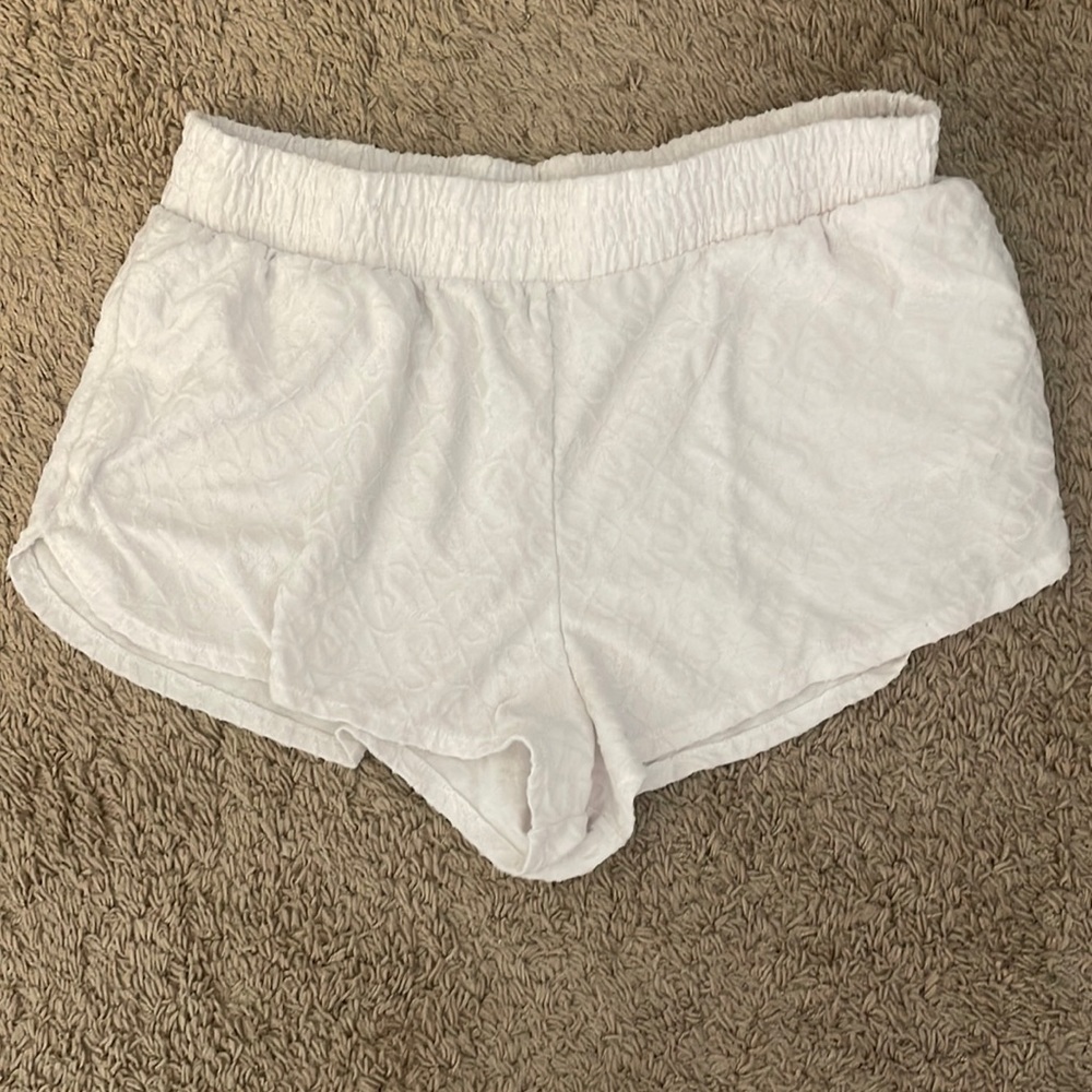 White VS sleep shorts!